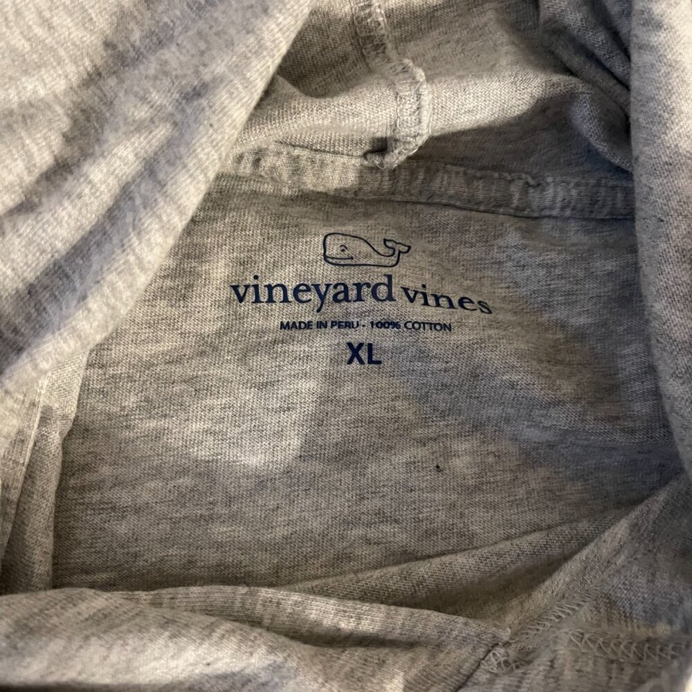 Vineyard Vines x LA Rams XL Heather Gray Long Sleeve Tee NFL Logo Sleeve Print - Picture 3 of 6